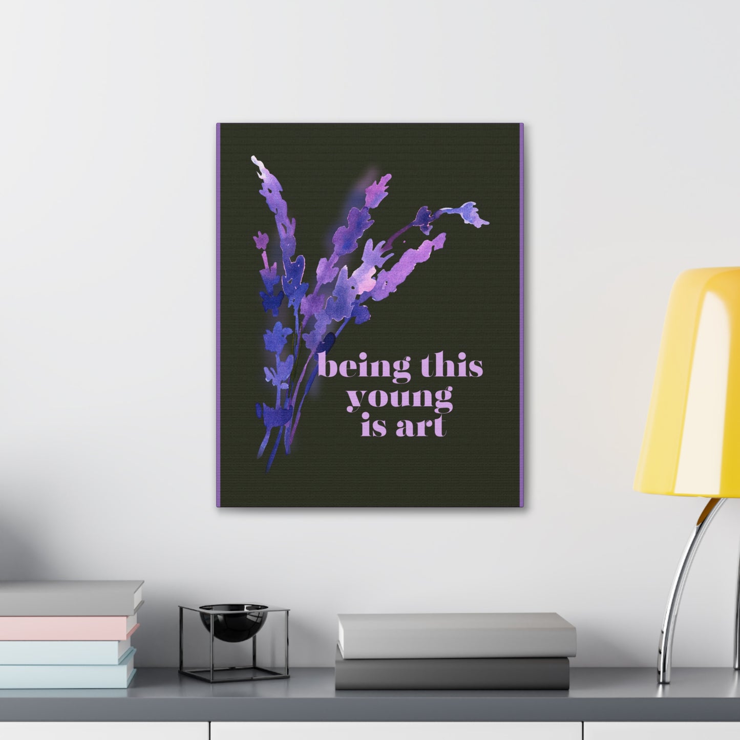 Swiftie Wall Art 1989-Inspired BEING THIS YOUNG Is Art Canvas Gallery Wraps