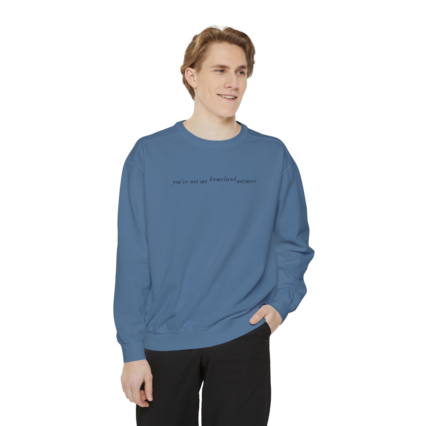 SWIFTIE Folklore Inspired by Exile Lyric Unisex Garment-Dyed Sweatshirt