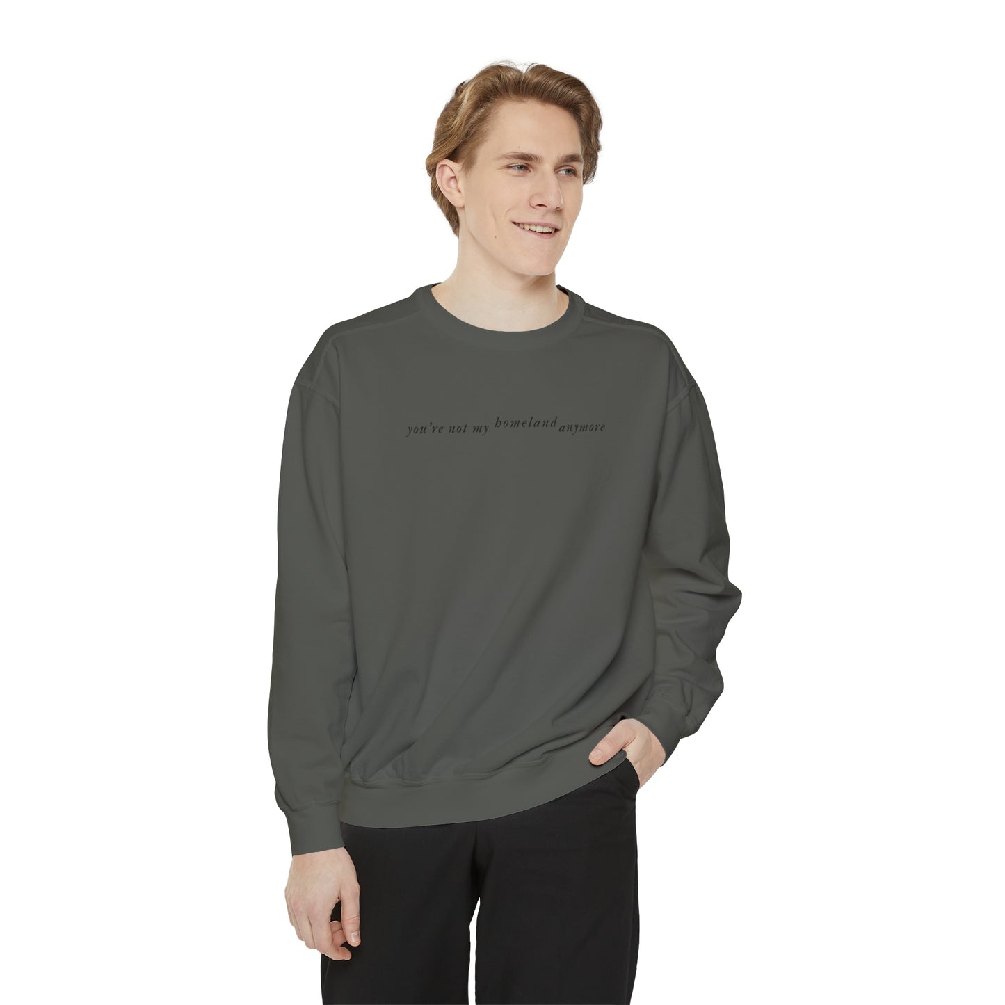 SWIFTIE Folklore Inspired by Exile Lyric Unisex Garment-Dyed Sweatshirt