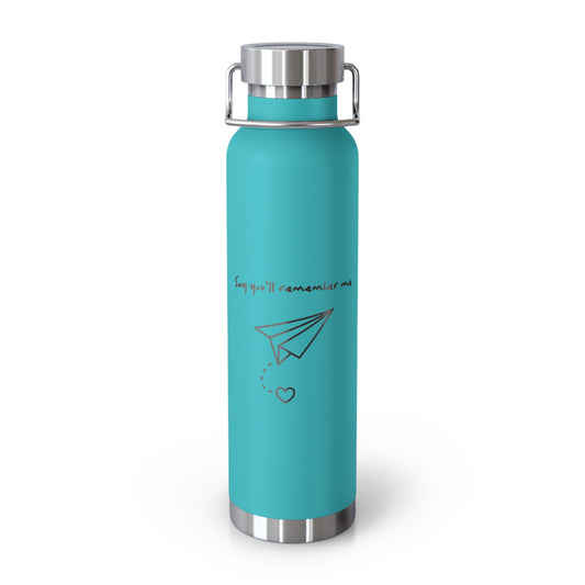 SWIFTIE 1989-Inspired Say You'll Remember Me Copper Vacuum Insulated Bottle, 22oz