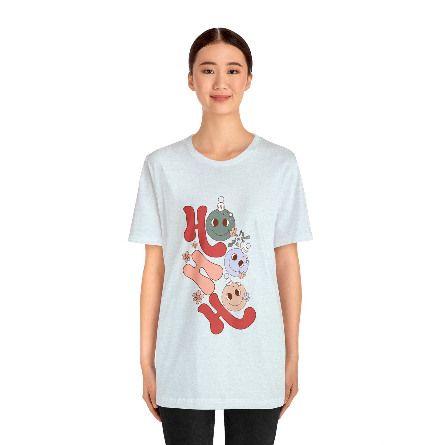 HO HO HO Christmas Shirt Unisex Jersey Short Sleeve Tee