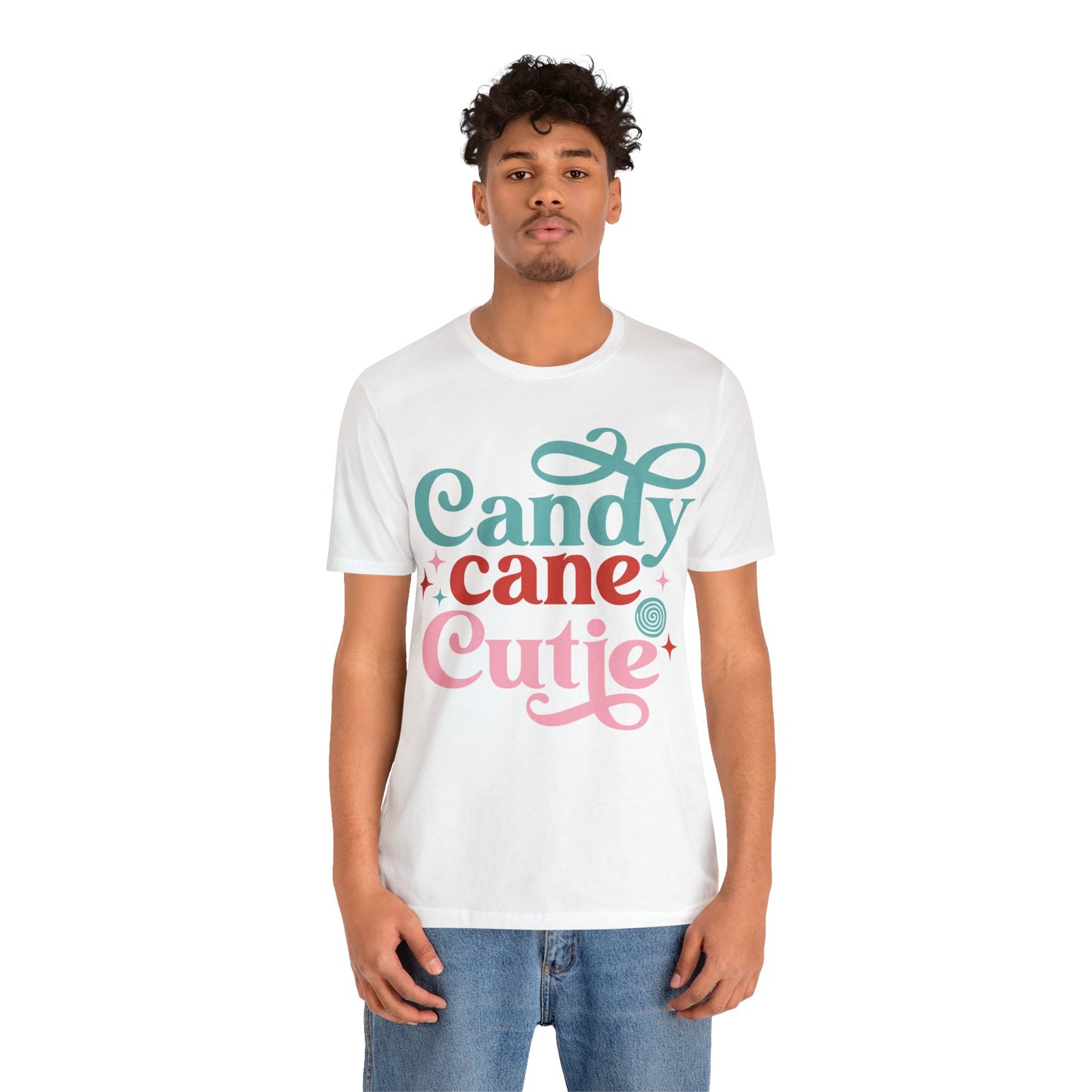 CANDY CANE CUTIE Christmas T-Shirt Unisex Jersey Short Sleeve Tee