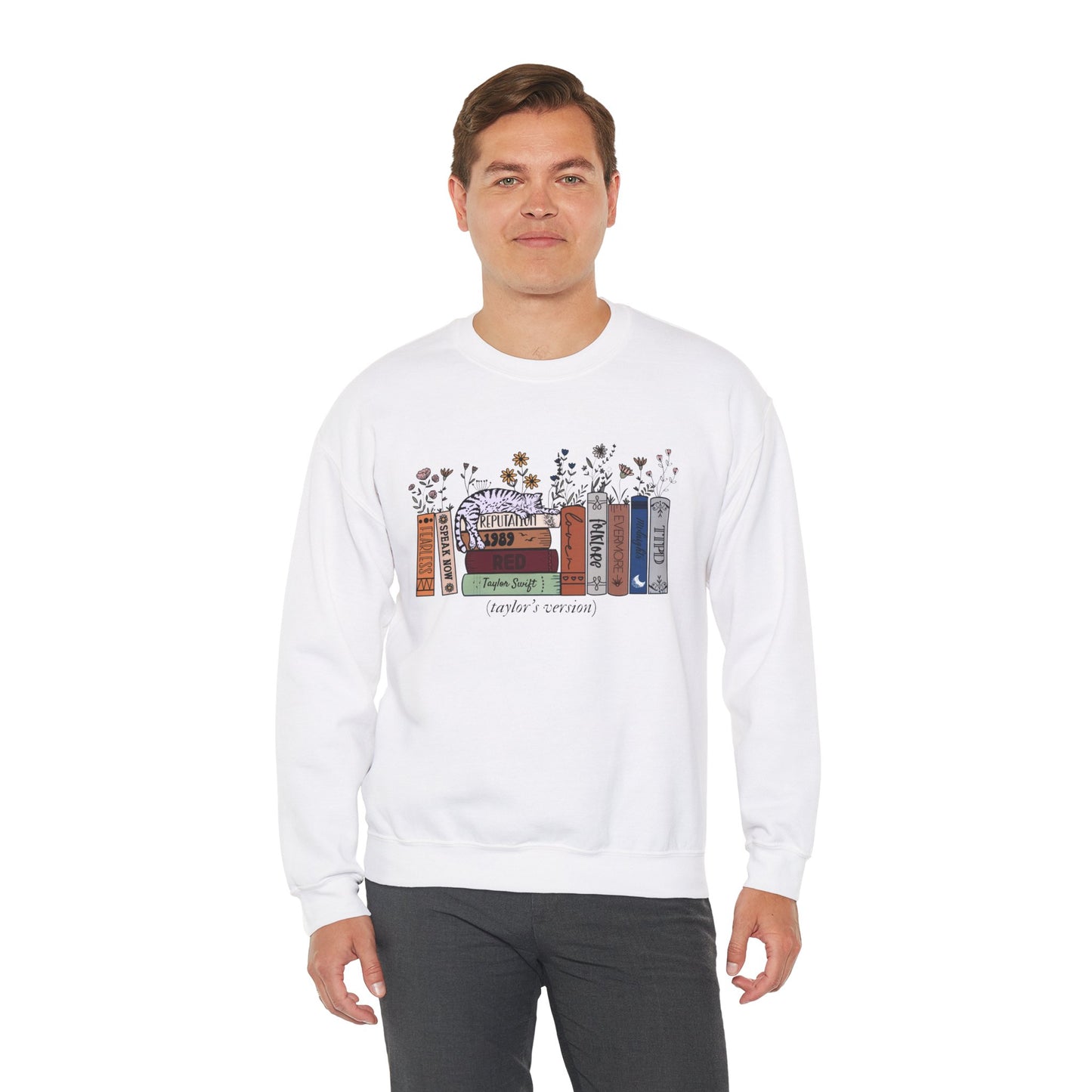 Taylor’s Version Albums as Books - Unisex Premium Crewneck Sweatshirt