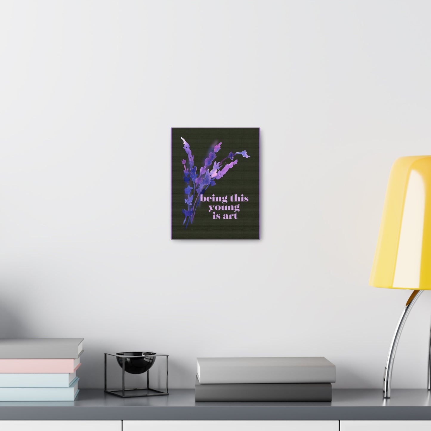 Swiftie Wall Art 1989-Inspired BEING THIS YOUNG Is Art Canvas Gallery Wraps