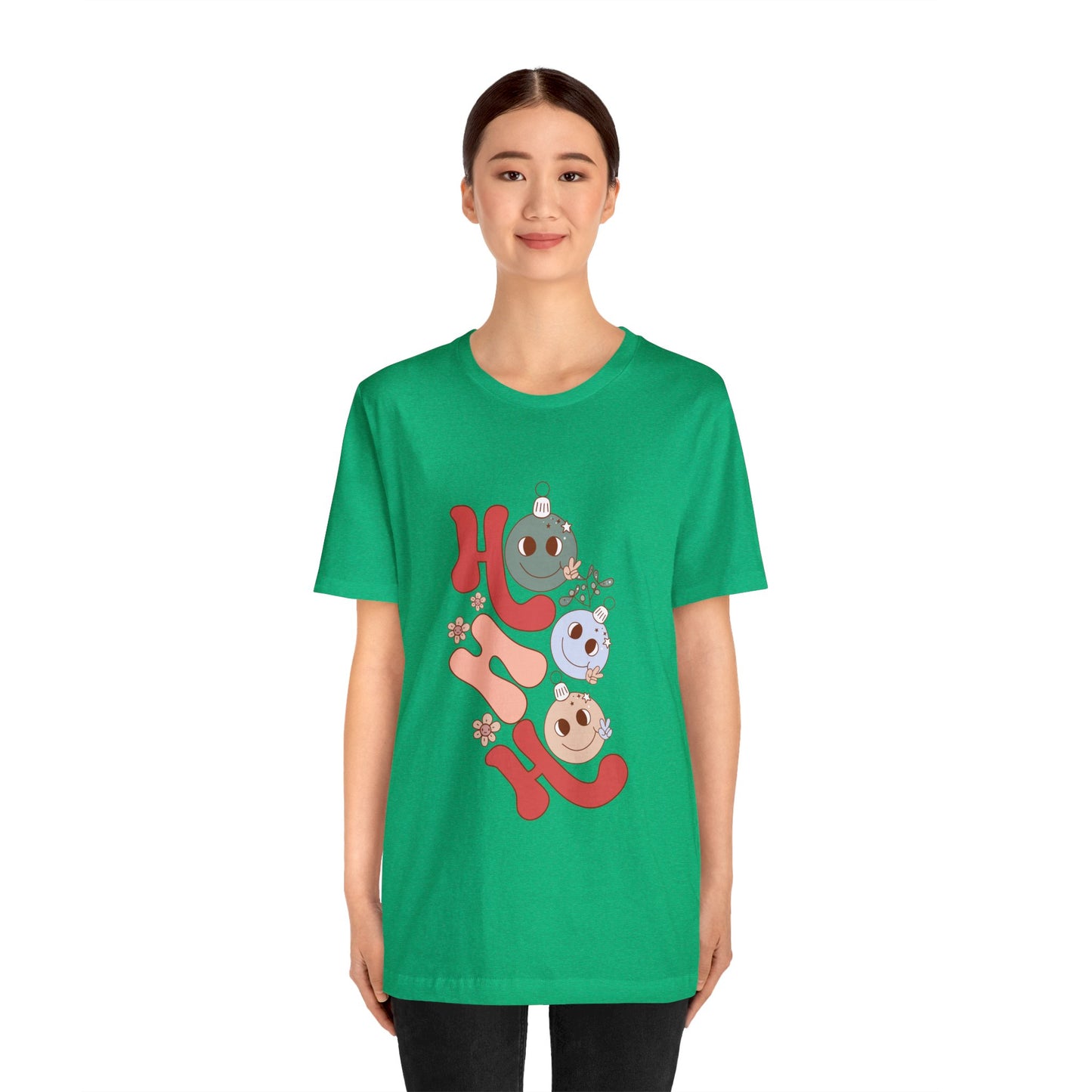 HO HO HO Christmas Shirt Unisex Jersey Short Sleeve Tee