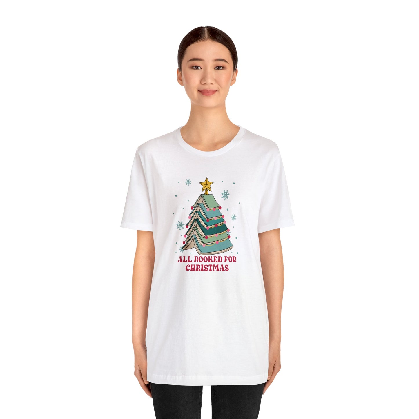 ALL BOOKED For Christmas T-Shirt Unisex Jersey Short Sleeve Tee