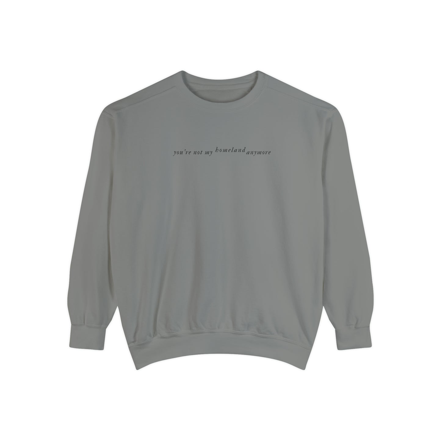 SWIFTIE Folklore Inspired by Exile Lyric Unisex Garment-Dyed Sweatshirt