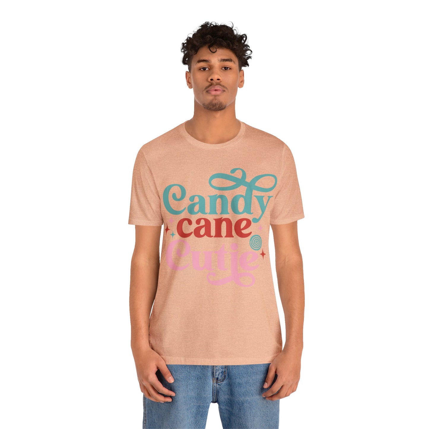 CANDY CANE CUTIE Christmas T-Shirt Unisex Jersey Short Sleeve Tee