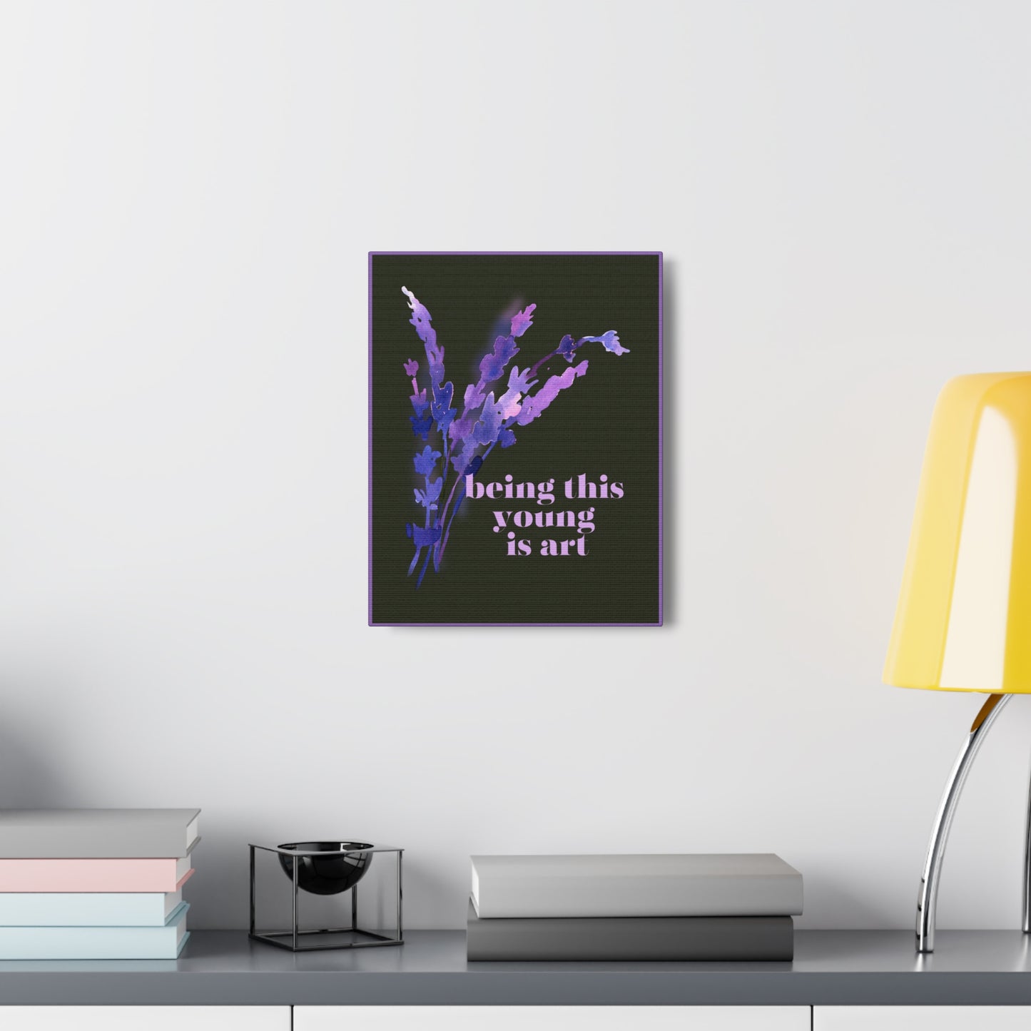 Swiftie Wall Art 1989-Inspired BEING THIS YOUNG Is Art Canvas Gallery Wraps