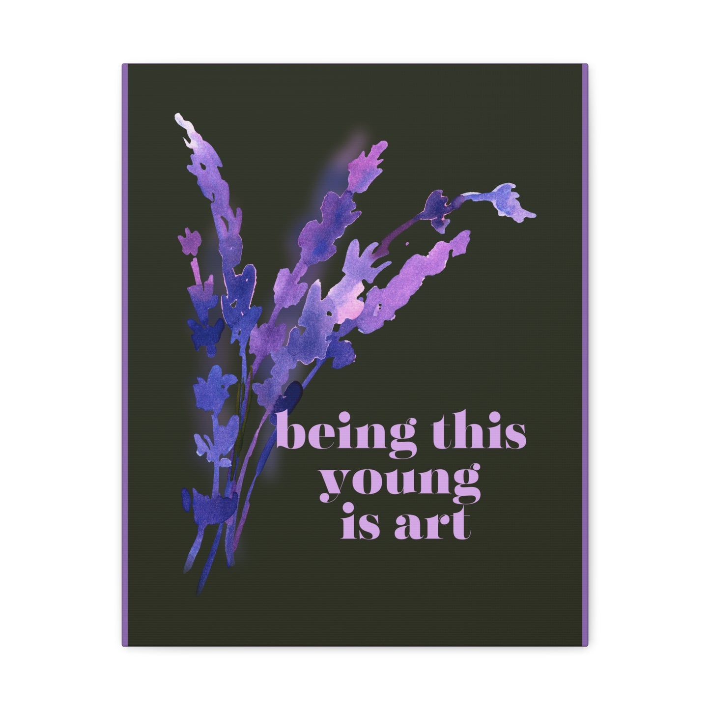 Swiftie Wall Art 1989-Inspired BEING THIS YOUNG Is Art Canvas Gallery Wraps