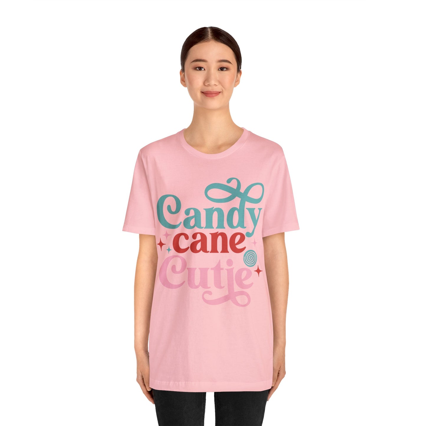 CANDY CANE CUTIE Christmas T-Shirt Unisex Jersey Short Sleeve Tee