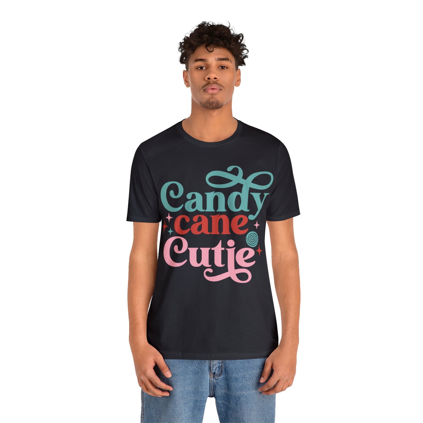 CANDY CANE CUTIE Christmas T-Shirt Unisex Jersey Short Sleeve Tee