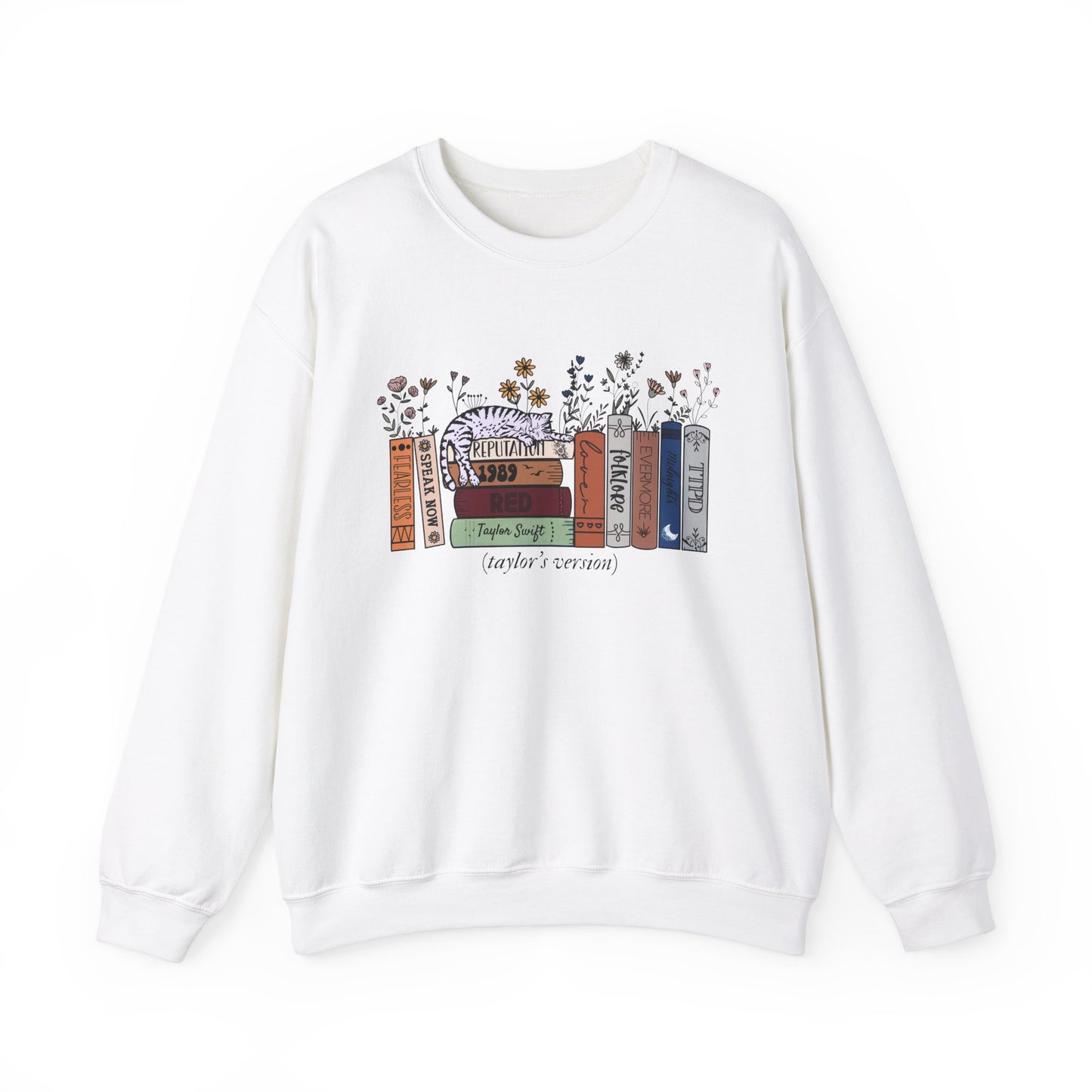 Taylor’s Version Albums as Books - Unisex Premium Crewneck Sweatshirt