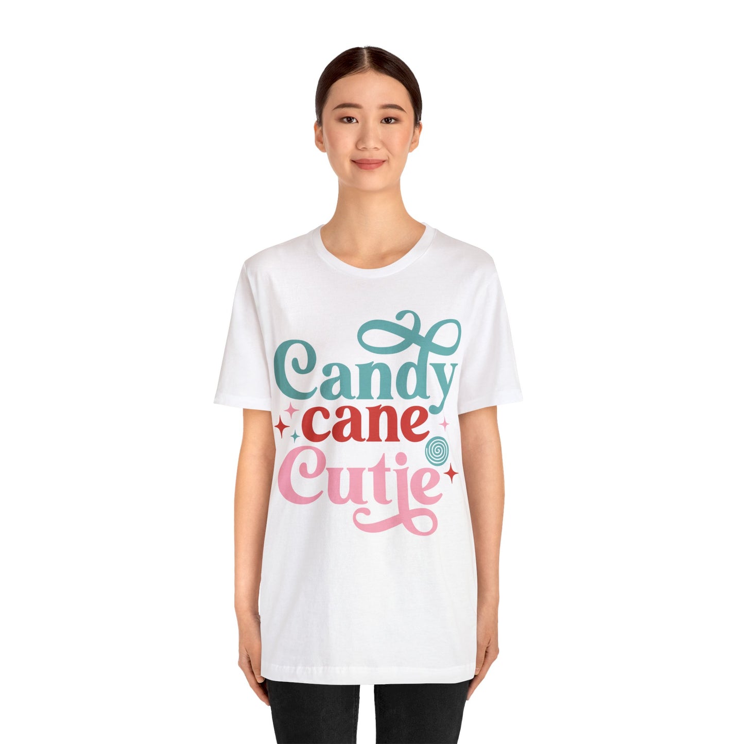 CANDY CANE CUTIE Christmas T-Shirt Unisex Jersey Short Sleeve Tee