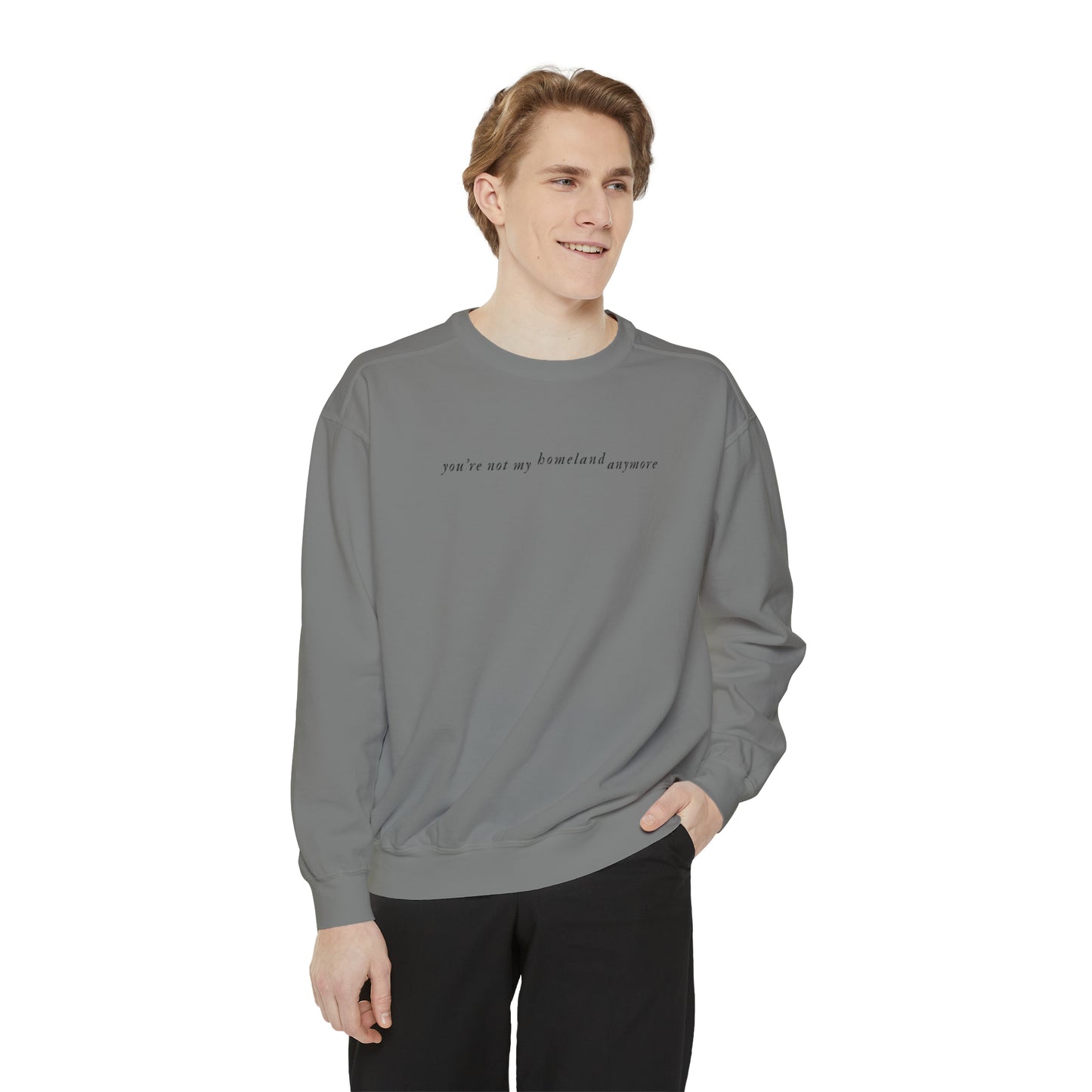 SWIFTIE Folklore Inspired by Exile Lyric Unisex Garment-Dyed Sweatshirt