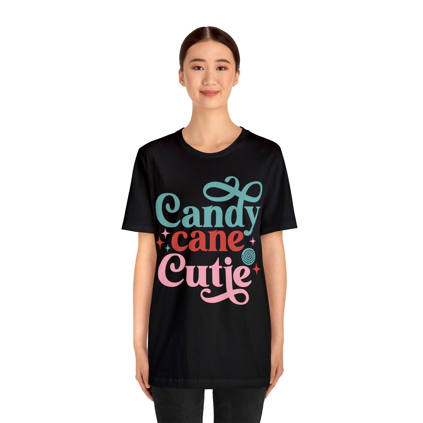 CANDY CANE CUTIE Christmas T-Shirt Unisex Jersey Short Sleeve Tee