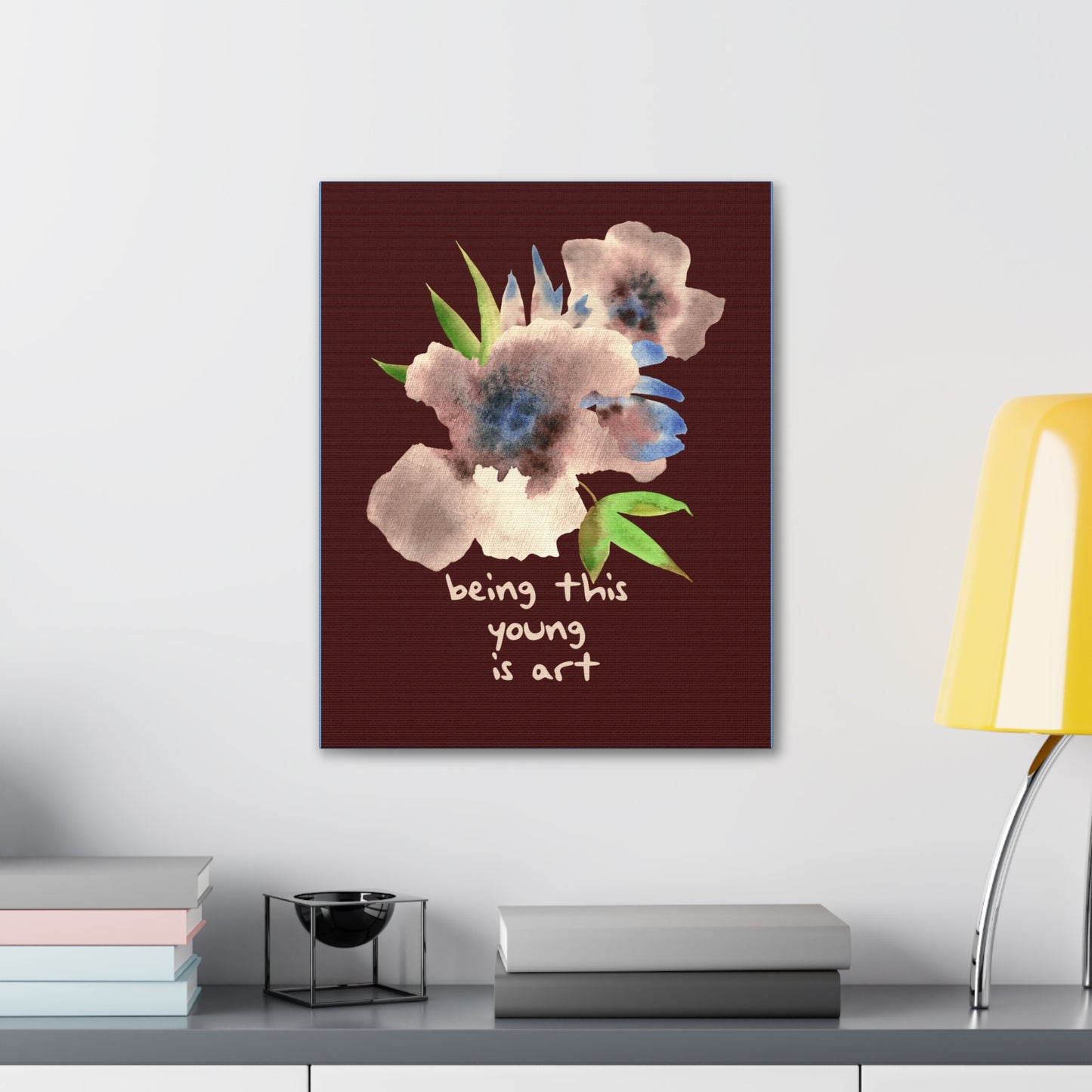 Swiftie Wall Art 1989-Inspired BEING THIS YOUNG Is Art Canvas Gallery Wraps