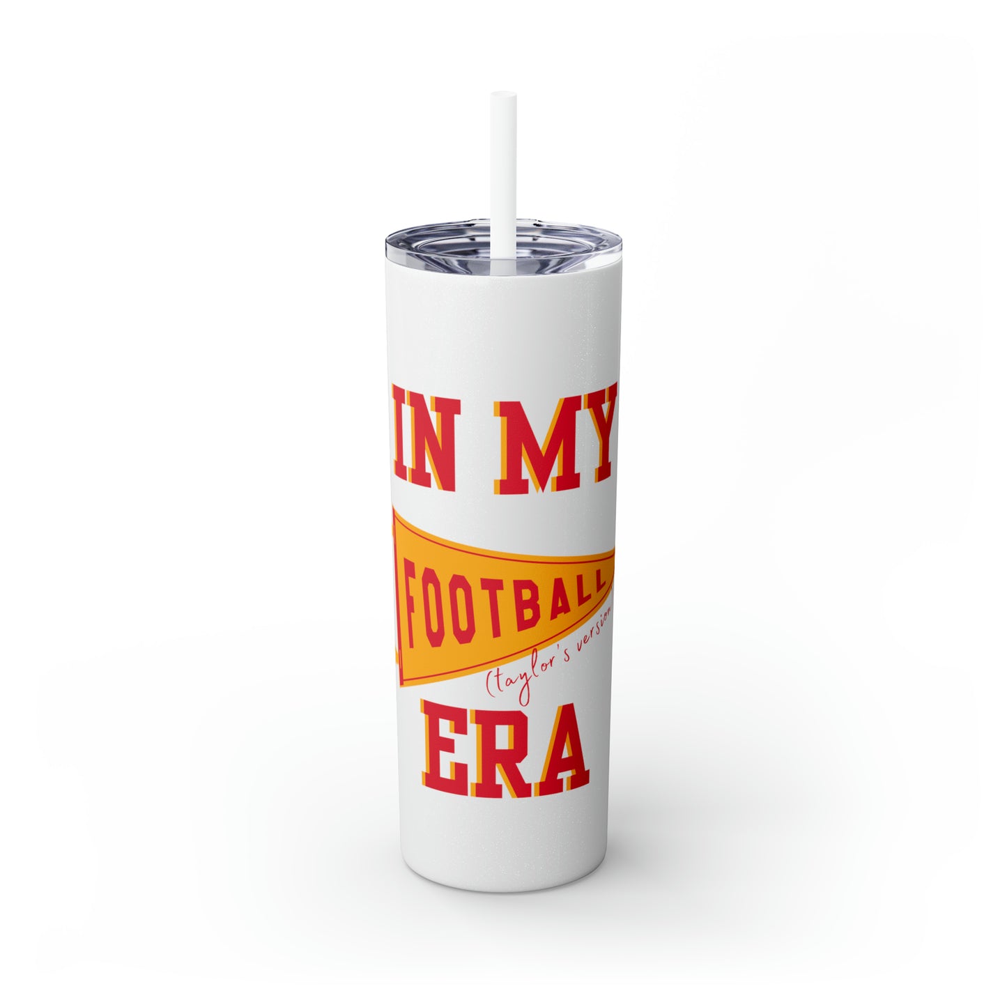 In My Football (Taylor's Version) Era Skinny Tumbler with Straw, 20oz